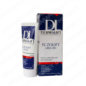 کرم مرطوب کننده و نرم کننده حاوی اوره 10 درصد درمالیفت مناسب پوست خشک و آتوپیک 75 میلی لیتری