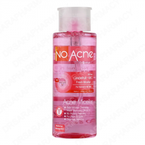 محلول پاک کننده صورت آکنه میسلار نو آکنه