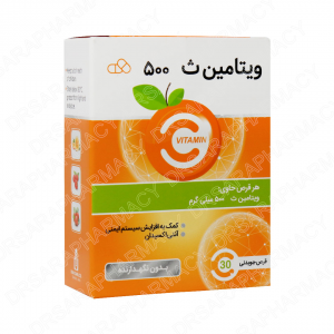 قرص جویدنی ویتامین C 500 میلی گرم ایران دارو 30 عددی