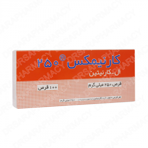 قرص کارنیمکس ال کارنیتین 250 میلی گرم 100 عددی شهر دارو