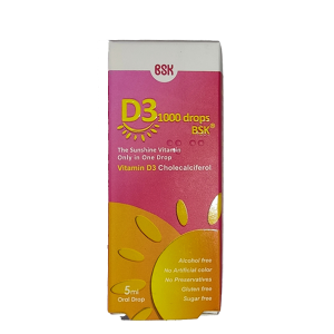 قطره خوراکی ویتامین د 3 بی اس کی 1000 دراپس