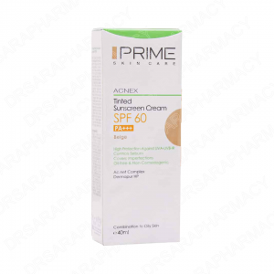 کرم ضد آفتاب رنگی SPF60 پرایم پوست مختلط تا چرب