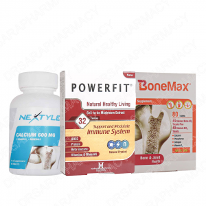 پاورفیت به همراه نکستایل کلسیم600 میلی گرم  و بن مکس