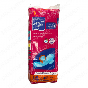 نوار بهداشتی ویژه شب تافته 10 عددی سایز xl