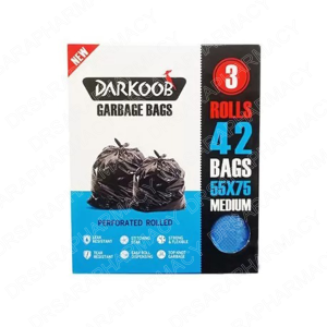 کیسه زباله دارکوب جعبه ای آبی 42 عددی