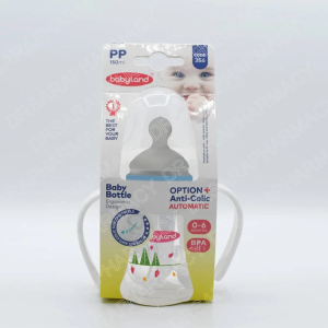 شیشه شیر بیبی لند کد 356 مناسب نوزادان از بدو تولد تا 6 ماهگی 150 میلی لیتر