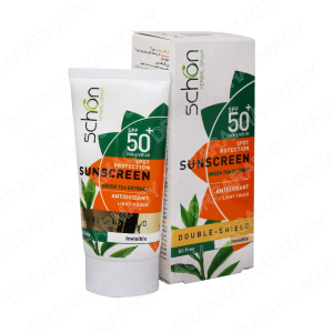 کرم ضد آفتاب دابل شیلد رنگ طبیعی و فاقد چربی SPF50+ شون 50 میلی لیتر