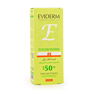 کرم ضد آفتاب رنگی اوی سبونورم اویدرم SPF 50+ مناسب پوست چرب و جوش‌دار