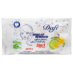 دستمال مرطوب پاک‌کننده آرایش دافی (Dafi Make-Up Remover Cleansing Wipes)