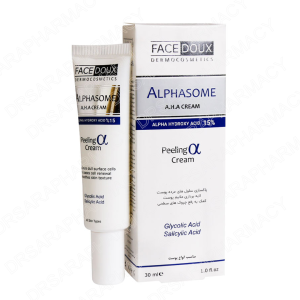 کرم لایه بردار 15 درصد آلفازوم فیس دوکس
