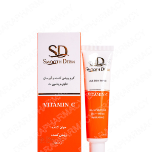 کرم روشن کننده و آبرسان حاوی ویتامین ث اسموت درم ۴۰ میلی لیتر