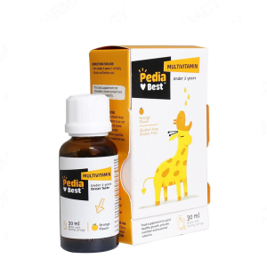 قطره مولتی ویتامین پدیابست با طعم پرتقال