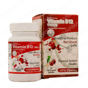 قرص زیر زبانی ویتامین B12 میکروگرم (او پی دی فارما)
