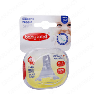 سر شیشه آنتی کولیک کودک بیبی لند کد 263 مناسب 0 تا 6 ماه