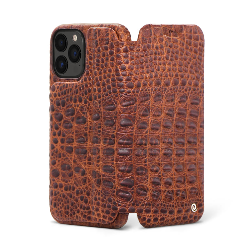 کیف چرمی موبایل اپل iPhone 14 Pro مدل Croco کد LMB-AC1