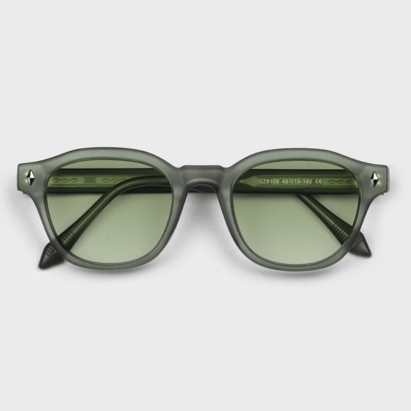 عینک آفتابی پلاریزه آلبرت وگ مدل Sz-8108-C3-Grn Acetate