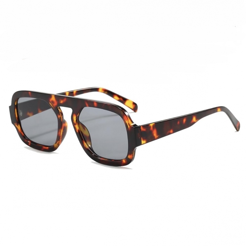 عینک T-13138-C1-Leo-Gry عینک زنانه, عینک مردانه, عینک پلنگی عدسی سبز 6.7yo