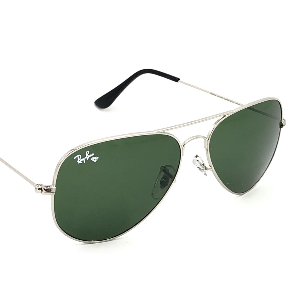عینک آفتابی خلبانی مدل Aviator-Wht-Grn
