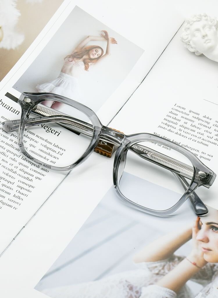 فریم عینک طبی با عدسی بلوکات مدل Ch-2805-Gry