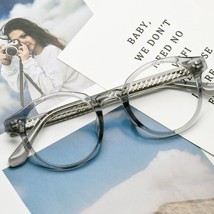 فریم عینک طبی با عدسی بلوکات مدل Ch-2809-Gry