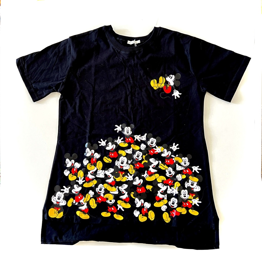 تیشرت زنانه مشکی طرح میکی موس کد Mickey-Blc