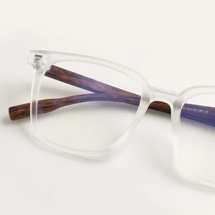 فریم عینک طبی با عدسی بلوکات مدل Tr-75237-Tra