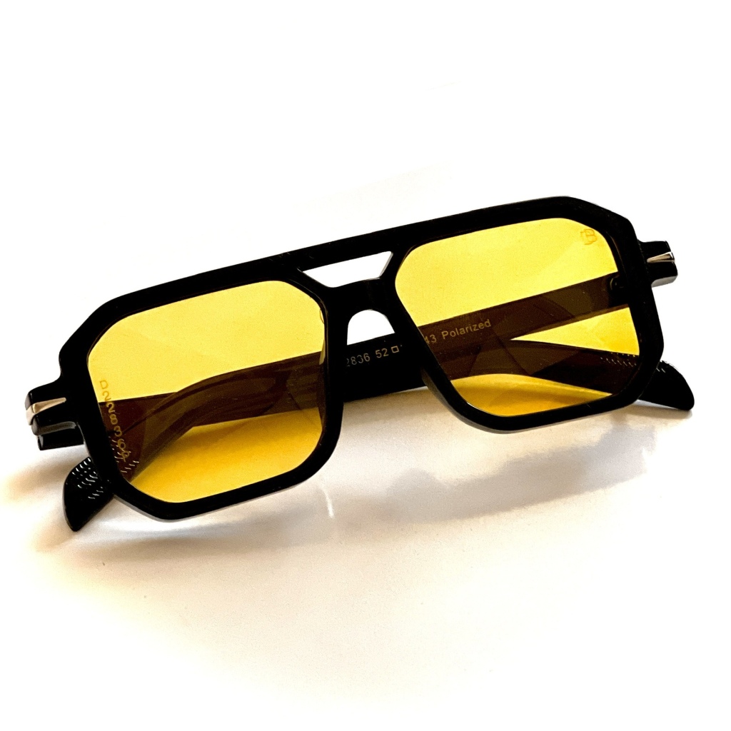 عینک آفتابی پلاریزه مدل D-22836-Blc-Ylo