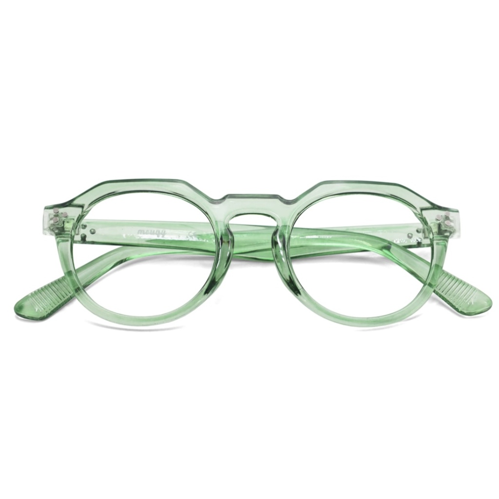 فریم عینک طبی با عدسی بلوکات مدل Zn-3395-Grn-C3