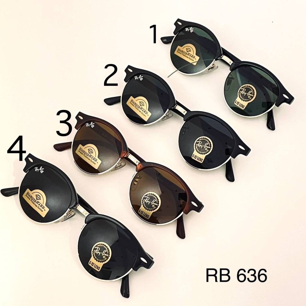عینک آفتابی کلاب‌راند ری‌بن مدل Rb-636