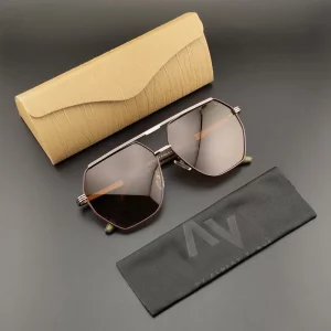 عینک آفتابی پلاریزه برند عینک آفتابی آلبرت وگ مدل  Avantgarde Visionary 114 Brn 140