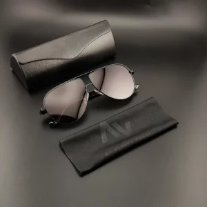 عینک آفتابی پلاریزه برند عینک آفتابی آلبرت وگ مدل  Avantgarde Visionary 114 Blc-Brn 121