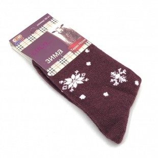 جوراب ساق‌دار پشمی Maroon