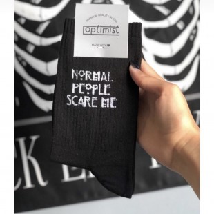 جوراب‌ ساق‌دار اسپرت مشکی طرح normal