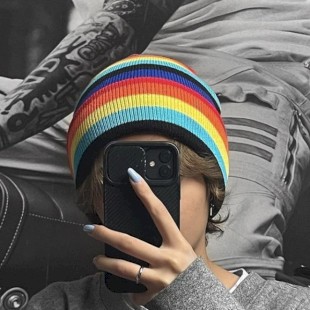 کلاه بافت مدل Colorful