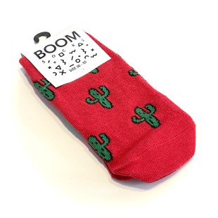 جوراب‌ مچی بچه‌گانه سایز۳۰تا۳۵ طرح کاکتوس قرمز Red