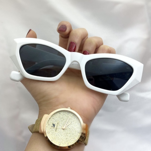 عینک آفتابی گربه ای مدل Cat-3921-Wht