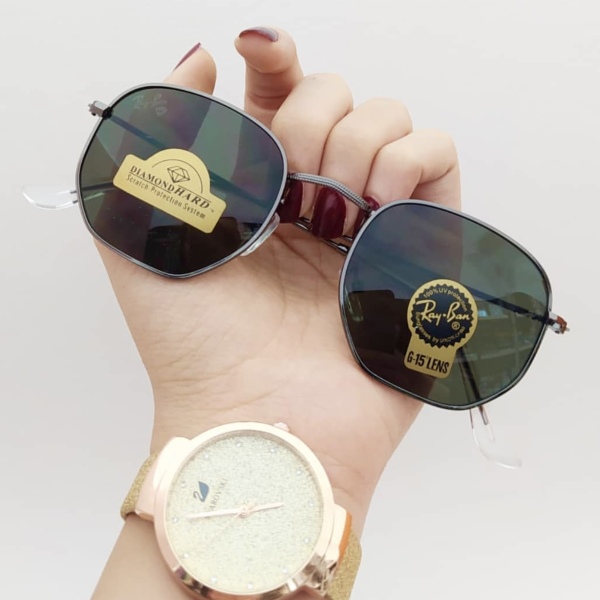 عینک آفتابی ری بن Rb-3548-Blc-grn عینک آفتابی زنانه,