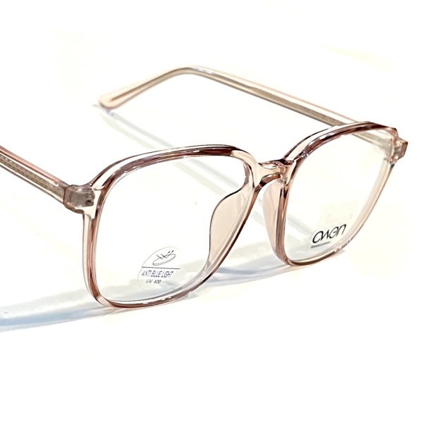 عینک طبی صورتی با عدسی بلوکات مدل 8283-Pnk