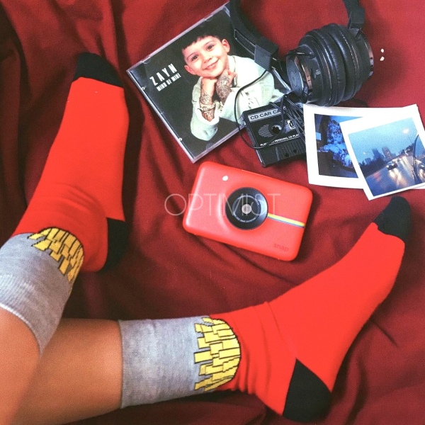 جوراب‌ ساق‌دار مدل French fries