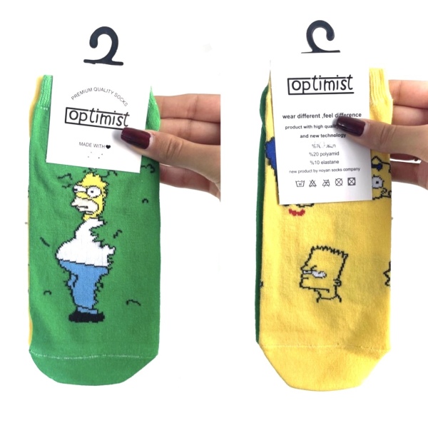 جوراب‌ مچی تابه‌تا طرح سیمسون‌ها