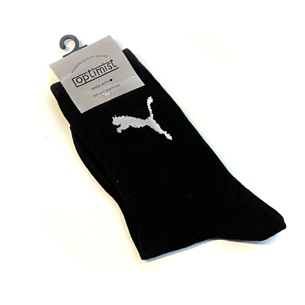 جوراب‌ ساق‌دار مشکی طرح پوما