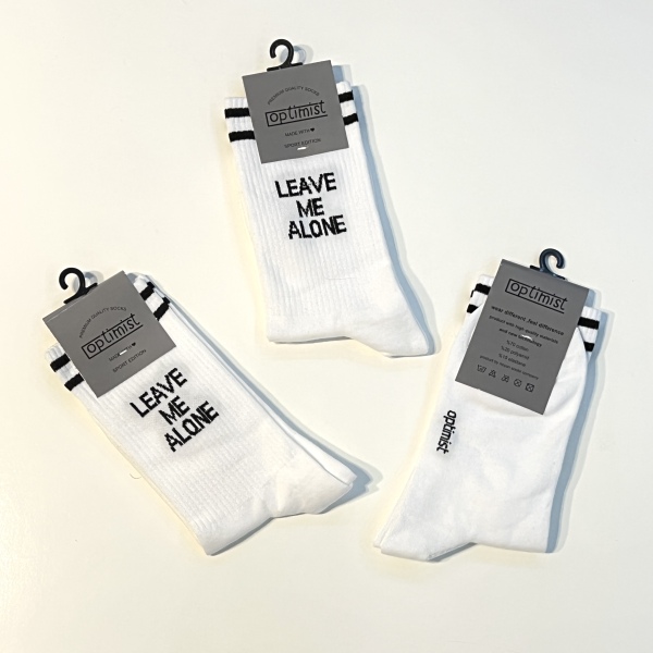 جوراب‌ اسپرت ساق‌دار سفید مدل  Alone