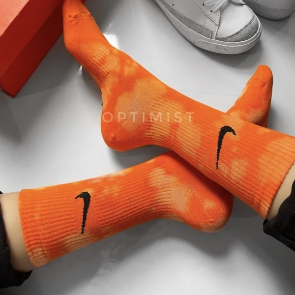 جوراب‌ اسپرت ساق‌دار ابر و بادی مدل  Nike-Wht