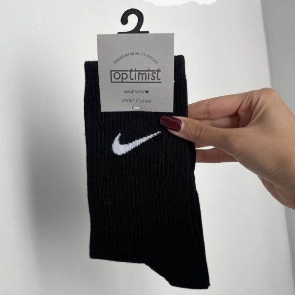 جوراب‌ ساق‌دار طرح نایکی مشکی Nike-Blc