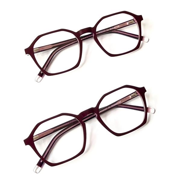 فریم طبی و عینک شب زرشکی رنگ مدل Rge-037-C4-Maroon