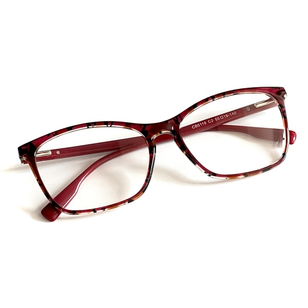 فریم طبی و عینک شب مدل Cb-5119-C2-Maroon
