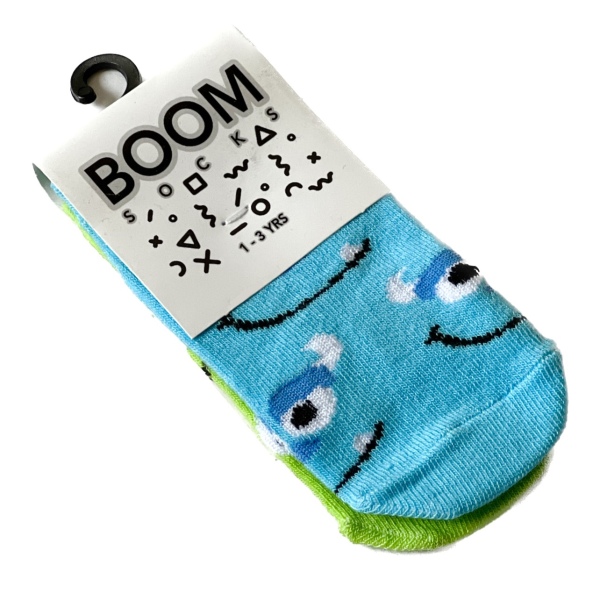 جوراب‌ مچی بچه‌گانه ۱ تا ۳ سال تابه‌تا طرح کارخانه هیولا Bgrn