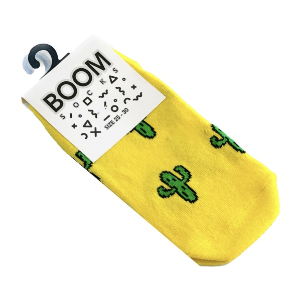 جوراب‌ مچی بچه‌گانه سایز ۲۵تا۳۰ ، کاکتوس زرد