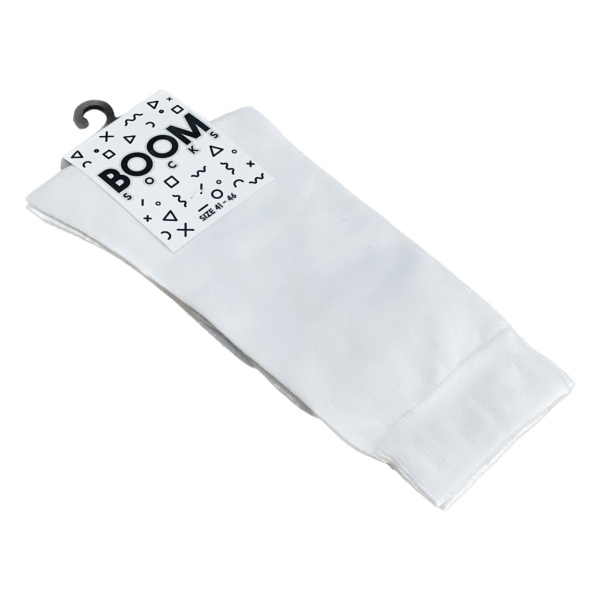 جوراب‌ مردانه ساق‌دار سفید Pure