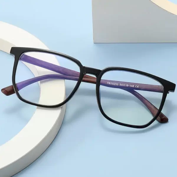 فریم عینک طبی با عدسی بلوکات مدل Tr-75233-Blc